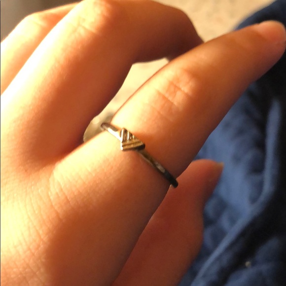 Silver triangle ring - Picture 2 of 2